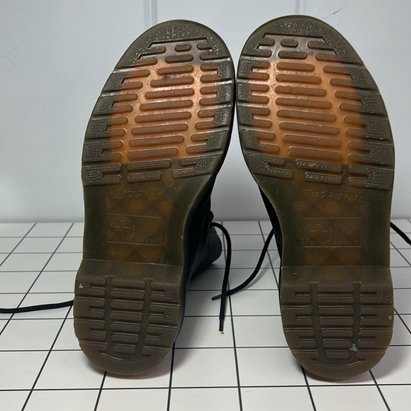 Dr Marten 1490 size 6 (UK 4) 10 eye Black Virginia Leather Boots - Picture 7 of 10